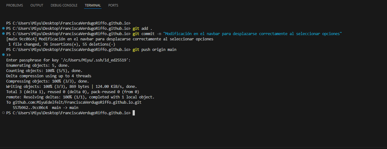 Commit en FranciscaVerdugoRiffo